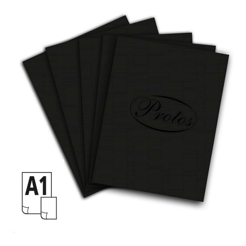 Brystol A1 czarny 160g 20k [mm:] 610x860 Protos