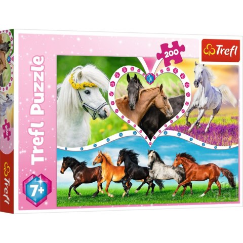 Puzzle Piękne konie 200 el. Trefl (13248)