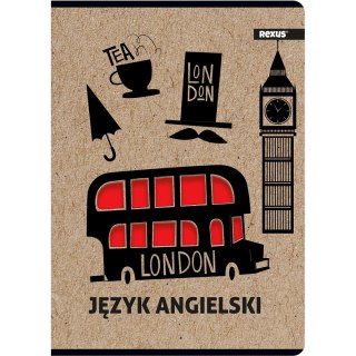 Zeszyt Kraft Liner angielski A5 58k. 70g krata [mm:] 147x209 Beniamin (8386)