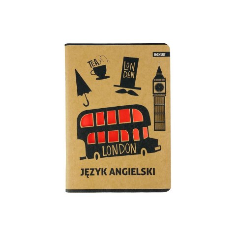 Zeszyt Kraft Liner angielski A5 58k. 70g krata [mm:] 147x209 Beniamin (8386)