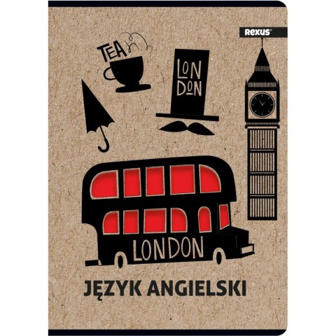 Zeszyt Kraft Liner angielski A5 58k. 70g krata [mm:] 147x209 Beniamin (8386)