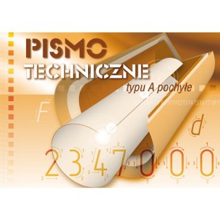 Blok do pisma technicznego pismo A pochyłe A4 10k Kreska