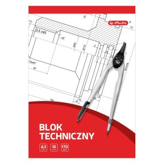 Blok techniczny 9583634 A3 biały 10k Herlitz (400198598)