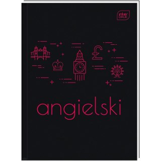 Brulion ANGIELSKI A5 80k. 70g krata Interdruk