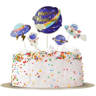 Dekoracja na tort Galaxy - kosmos 5 szt. Arpex (DC2830)