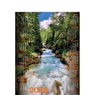 Kalendarz ścienny POTOK plakatowy 670mm x 988mm Telegraph (07)