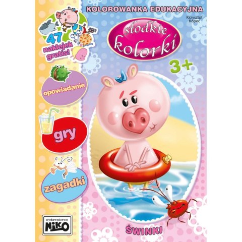 Książeczka edukacyjna Słodkie kolorki. Świnki Niko