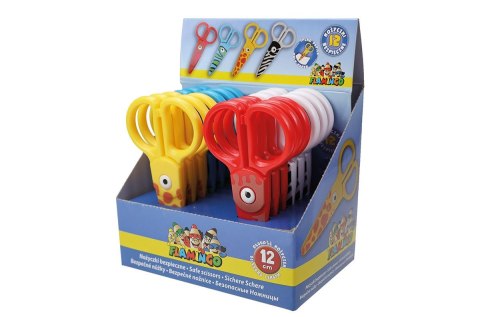 Nożyczki dla dzieci bezpieczne, wzory zwierzęce 12cm