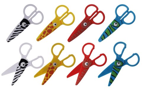 Nożyczki dla dzieci bezpieczne, wzory zwierzęce 12cm