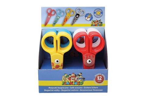 Nożyczki dla dzieci bezpieczne, wzory zwierzęce 12cm