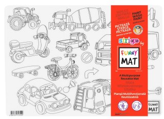 Podkład na biurko FUNNY MAT TRANSPARENT POJAZDY sfu1352 polipropylen PP [mm:] 250x350 Strigo (86813793136520)