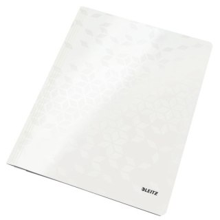 Skoroszyt WOW A4 biały perłowy karton 80g Leitz (30010001)