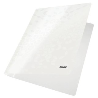 Skoroszyt WOW A4 biały perłowy karton 80g Leitz (30010001)