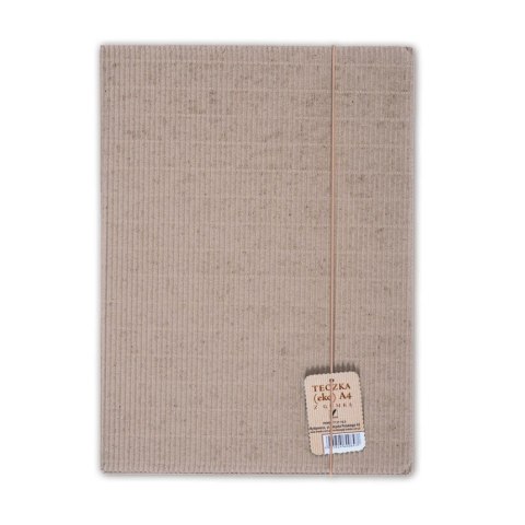 Teczka kartonowa na gumkę A4 brązowa