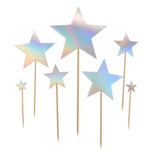 Dekoracja na tort Topper - opalizujące Gwiazdki Arpex (K9045)