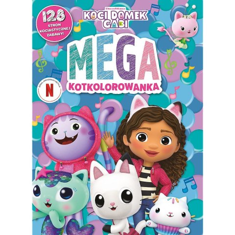 Kolorowanka Gabby Koci Domek Gabi. Mega KOTkolorowanka Trefl (Ks79790)
