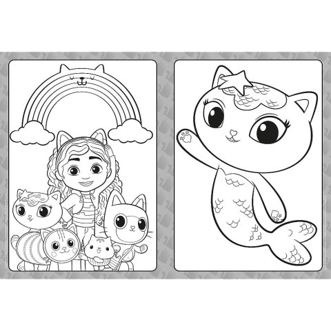 Kolorowanka Gabby Koci Domek Gabi. Mega KOTkolorowanka Trefl (Ks79790)