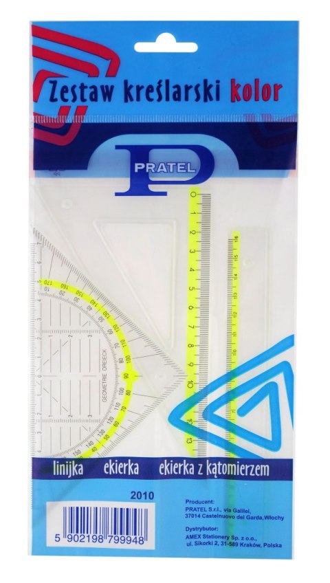 Komplet geometryczny color Pratel (2010PR)