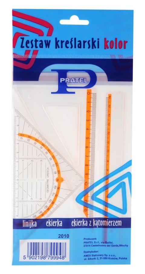 Komplet geometryczny color Pratel (2010PR)