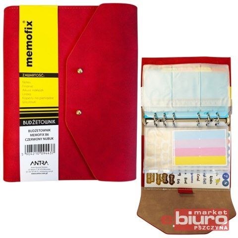 Organizer Budżetownik NABUK B6 czerwona Antra