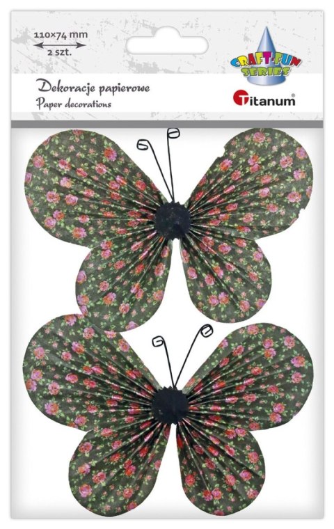 Ozdoba papierowa Craft-Fun Series motyle 3C Titanum (22YX0825-7A)