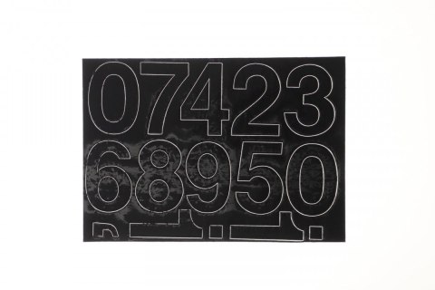 Cyfry samoprzylepne czarne Farro