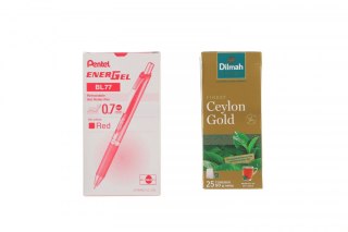 Długopis standardowy DISPL.12SZT BXC467-2E wkład czerwony 0,7mm Pentel (5902894026812)