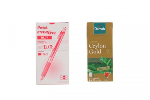 Długopis standardowy DISPL.12SZT BXC467-2E wkład czerwony 0,7mm Pentel (5902894026812)