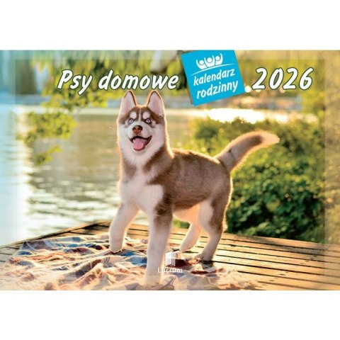 Kalendarz ścienny PSY rodzinny 280mm x 200mm Lucrum (WL08)
