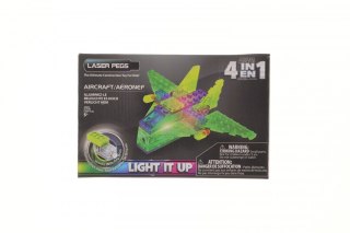 Klocki konstrukcyjne Laser Pegs 4w1 samolot Bemag (MPS100B)