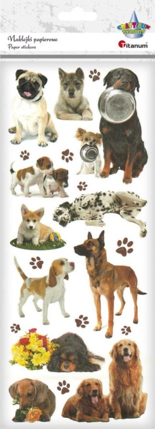 Naklejka (nalepka) Craft-Fun Series papierowe psy Titanum (1004323-1)