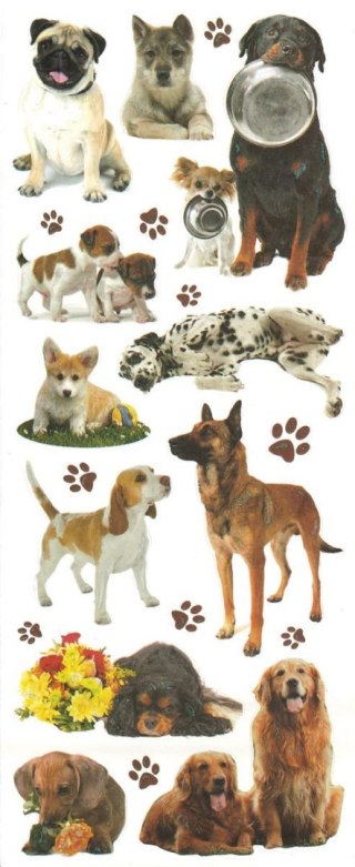 Naklejka (nalepka) Craft-Fun Series papierowe psy Titanum (1004323-1)