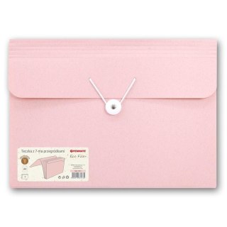 Teczka z przegródkami ECO FILE różowa 5906910832760 kolor: różowa 7 przegródek [mm:] 235x325 Mungyo (TT8917)