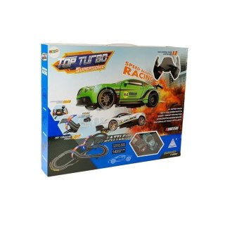 Tor wyścigowy 1:43 2 Autka Top Turbo Światła 7,6 m długości Lean (6949)