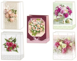 Torba prezentowa torebka kwiaty Merigraf (T5)