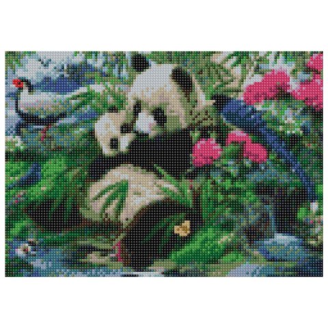 Zestaw kreatywny Diamentowa mozaika 30x40cm Panda 1 Flamingo Line (TGD72661)
