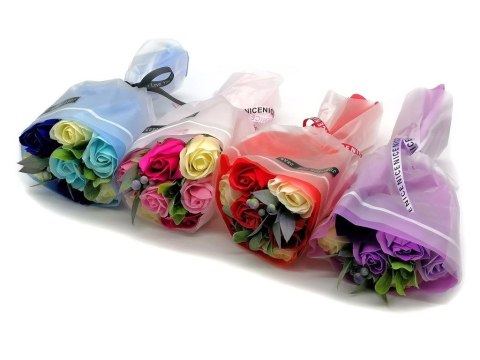 Dekoracja bukiet róż mix kolorów One Dollar (312715)