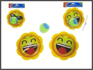 Gra zręcznościowa Catch Ball buźka 18cm 2-rodzaje Hipo (HCS14)