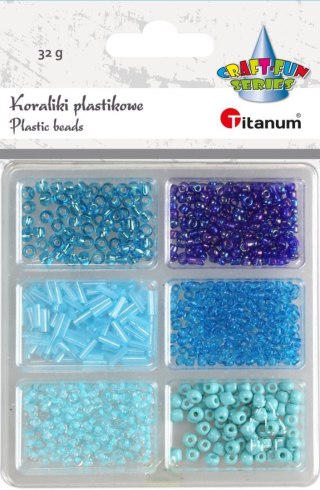 Koraliki kreatywne Craft-Fun Series tonacja niebieska Titanum (25BR016)