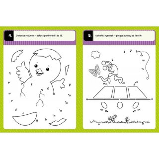 Książka dla dzieci Połącz kropki. Łamigłówki przedszkolaka od 5 lat Aksjomat