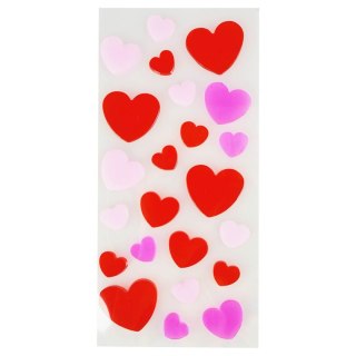 Naklejka (nalepka) żelowe serduszka Arpex (WA7313)