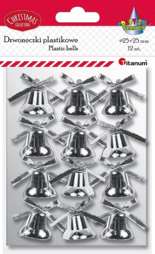 Ozdoba świąteczna Craft-Fun Series dzwoneczki plastikowe Titanum (DIY-XM(506))