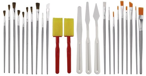 Pędzel plastikowy uchwyt Flamingo (SR-B49)