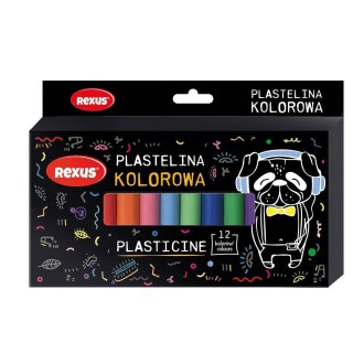 Plastelina 12 kol. Teens mix Rexus (9754)