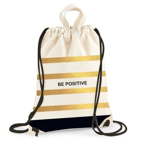 Plecak (worek) na sznurkach Płótno be positive biała Beniamin (610230)