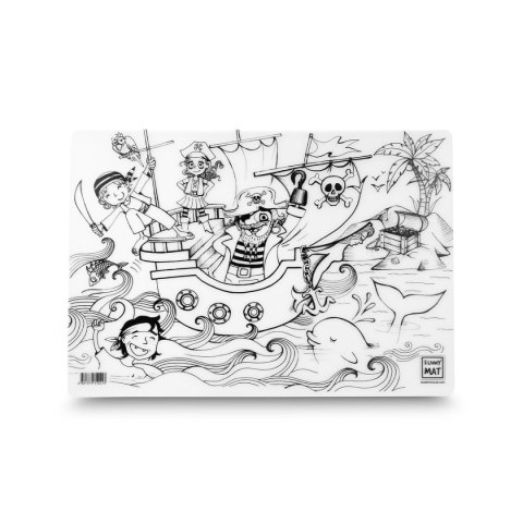 Podkład na biurko FUNNY MAT TRANSPARENT PIRACI SFU1041 polipropylen PP [mm:] 335x480 Strigo (8681379310413)