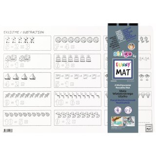 Podkład na biurko FUNNY MAT white ODEJMOWANIE sfu1033 biały polipropylen PP [mm:] 335x480 Strigo (8681379310338)