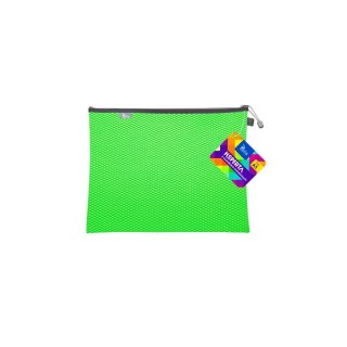 Teczka plastikowa na suwak zielony A5 z suwakiem 5903242105210 A5 zielony Tetis (BT606-Z)