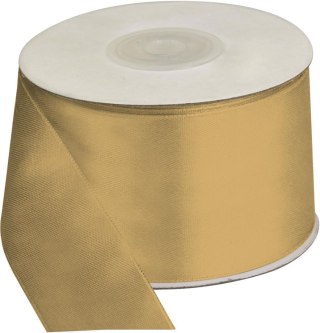Wstążka Craft-Fun Series satynowa 50x25 [mm x m] złoty jasny Titanum (50MM/25M 019J)