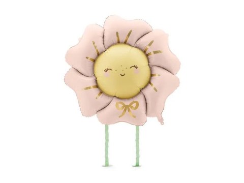 Balon foliowy Kwiatek, 104x104 cm, rumiany różowy Partydeco (FB273-081RM)